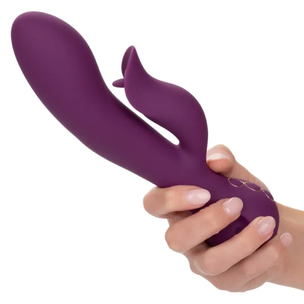 Obsession Fantasy Rechargeable Waterproof Silicone Rabbit Vibrator By CalExotics - Purple