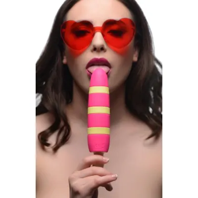 Fizzin 10x Popsicle Silicone Rechargeable Vibrator