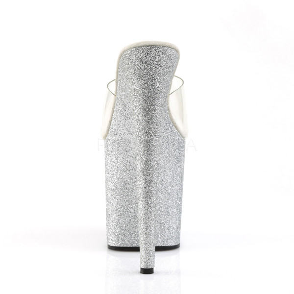 FLAMINGO-801SDG - 8" Heel, 4" PF Slide Featuring Glitter Covered Bottom — image 4 of 8