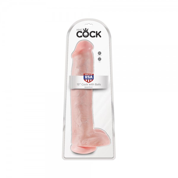 King Cock 15" Cock - Beige