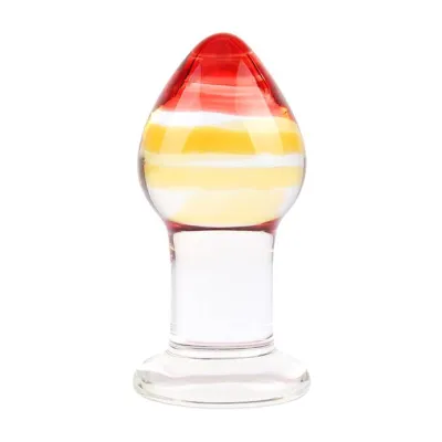 Lucent Sunburst Glass Butt Plug