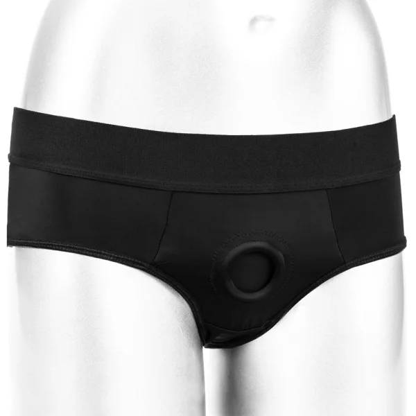 Her Royal Harness Backless Brief  Strap-On Harness by CalExotics - Large / X-Large