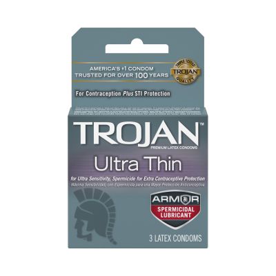 Trojan Ultra Thin Armor spermicidal 3pk