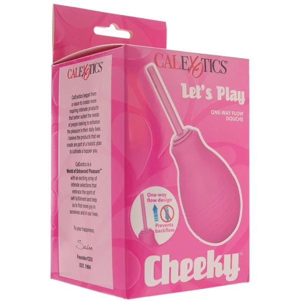 Cheeky One Way Flow Douche Anal Cleansing Tool By CalExotics - Pink