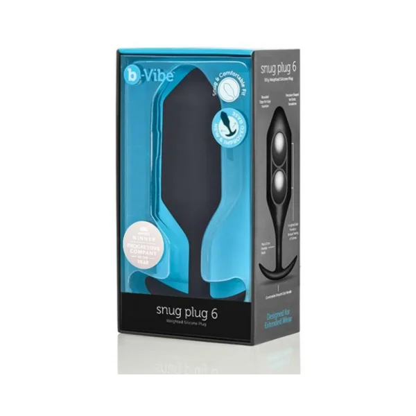 B-Vibe Snug Plug 6 - 6.3" Weighted Butt Plug