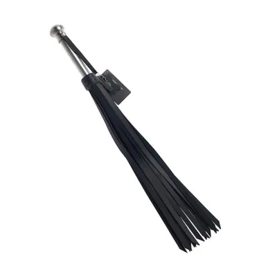 Bound X Heavy Duty Leather Flogger With Metal Handle
