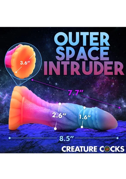 Creature Cocks -  Galactic Cock Alien Creature Glow-in-the-Dark Silicone Dildo