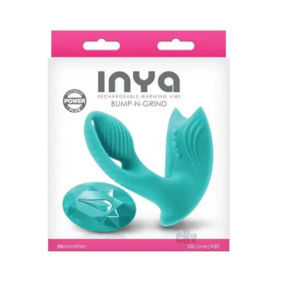 Inya Bump n grind Rechargeable Warming Dual Stimulator Teal