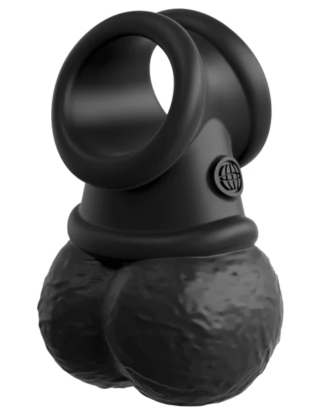 King Cock Elite Deluxe Silicone Body Dock  Kit  -  Harness and 8 Inch Dildo - Light