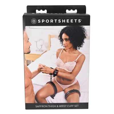 Saffron Thigh And Wrist Cuff Set