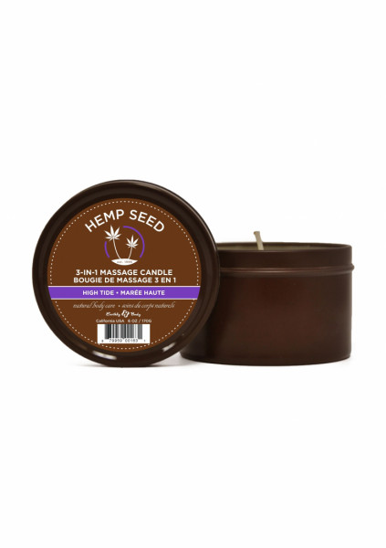 High Tide Massage Candle with a Blend of Cocunut, Lime and Verb Massage Oil Candle