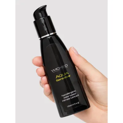 Wicked Water Based Aqua Sensitive Hypoallergenic Unscented Lubricant 4 fl oz