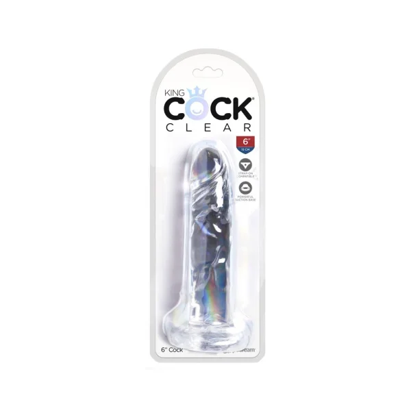 King Cock Clear 6in Cock — image 11 of 16