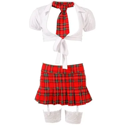 Ingrid Schoolgirl Set White blue Small