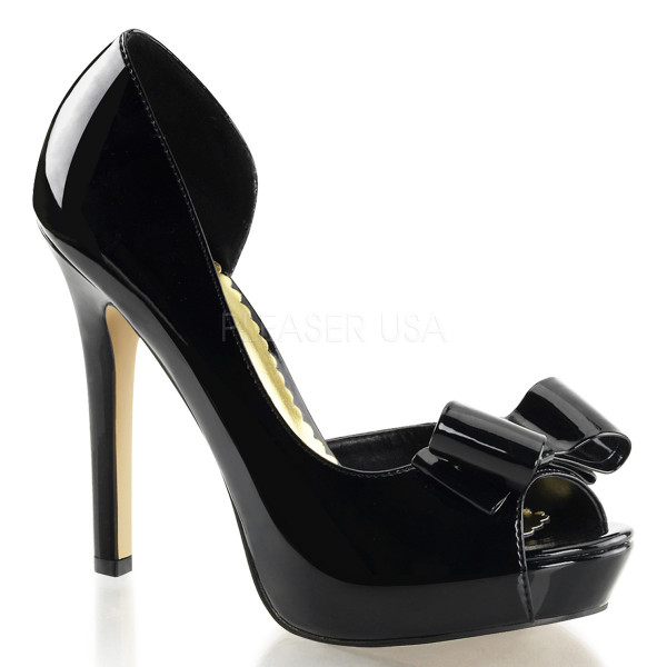 4 3/4 inches Heel, 1 inches PF Peep Toe d\'Orsay Pump w/Bow — image 5 of 8