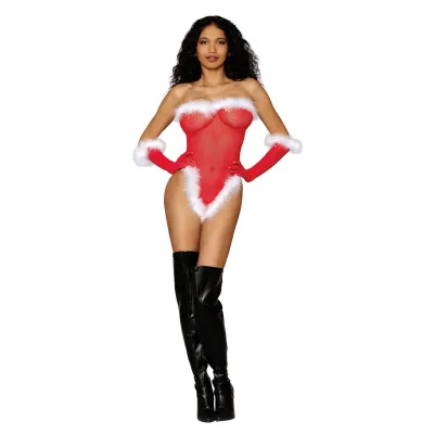Naughty List Teddy One Size Red