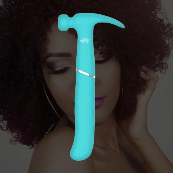Love Hamma Curved Multi-function Vibrator - Aqua