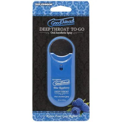 Goodhead Deep Throat Spray to Go Blue Raspberry 33 Oz