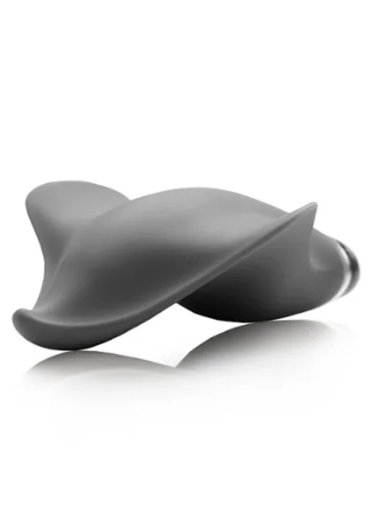 MIMIC + Plus Waterproof Rechargeable Silicone Vibrator By Clandestine Devices - Stealth Grey