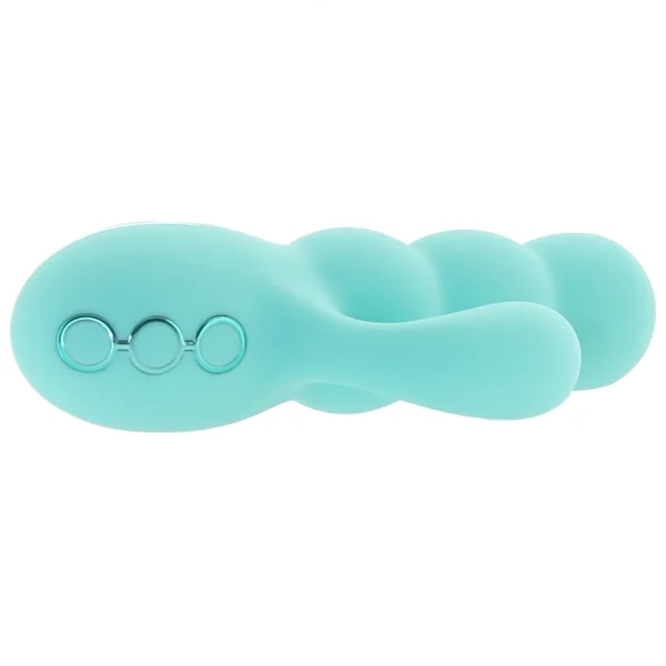 California Dreaming Del Mar Diva Thrusting Rabbit Style Silicone Rechargeable Vibrator by CalExotics