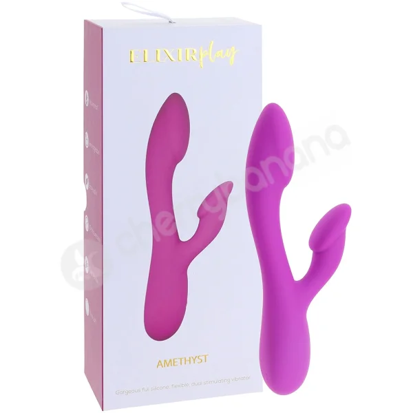 Elixir Play Amethyst 10 Speed Rechargeable Rabbit Vibrator