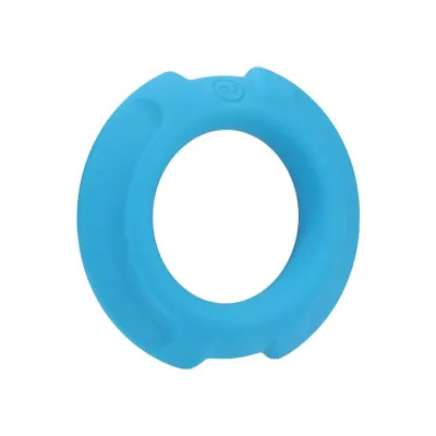 Optimale Flexisteel Silicone Metal Core Cock Ring Blue 35mm