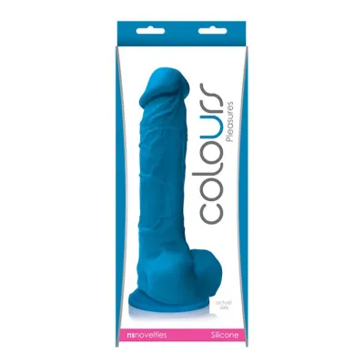 Colours Pleasure 8 Inch Dildo Blue 8 Inch