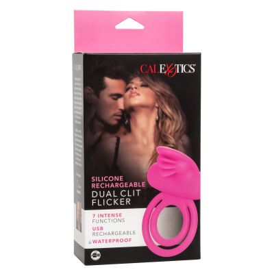Dual Clit Flicker Vibrating Cock Ring