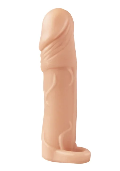 Natural Realskin Vibrating Xtender With Scrotum Ring — image 6 of 13