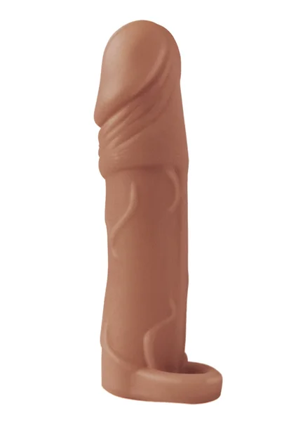 Natural Realskin Vibrating Xtender With Scrotum Ring — image 10 of 13