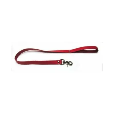 KL Bondage Basics Leather Leash Red
