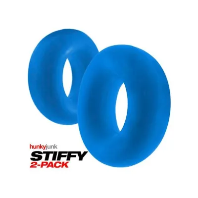 Stiffy 2 pack Bulge Cockrings Teal Ice