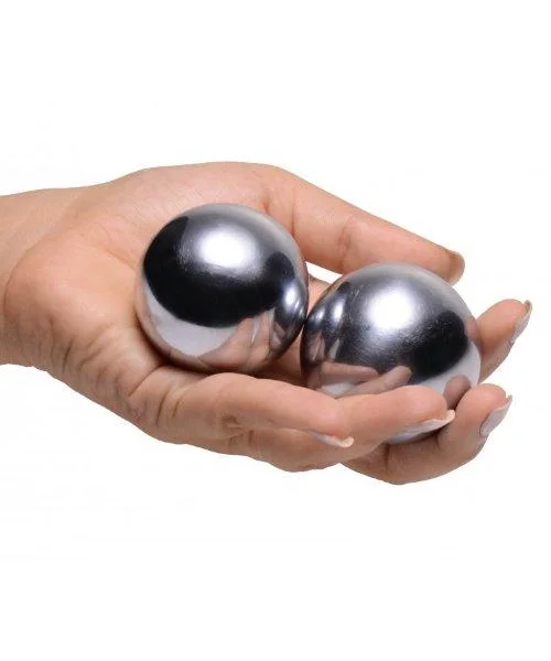 Titanica Extreme Steel Orgasm Balls - Silver