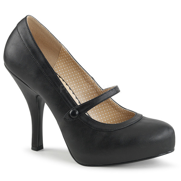 4 1/2 inches Heel, 3/4 inches Hidden PF Maryjane Pump