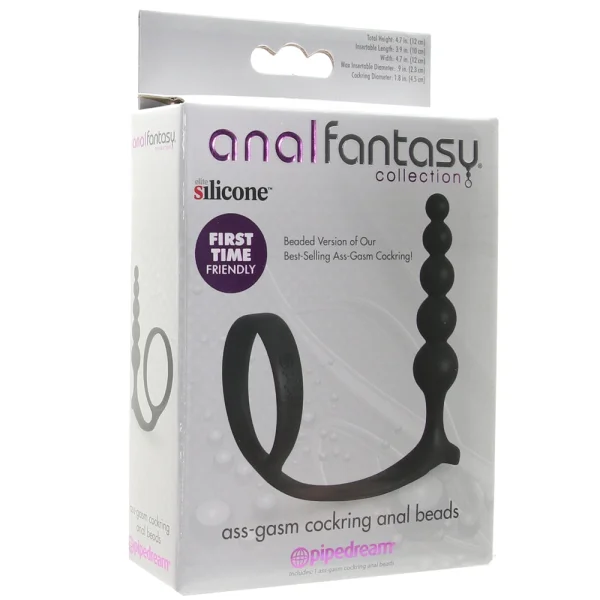 Anal Fantasy Collection Assgasm Cockring Anal Beads