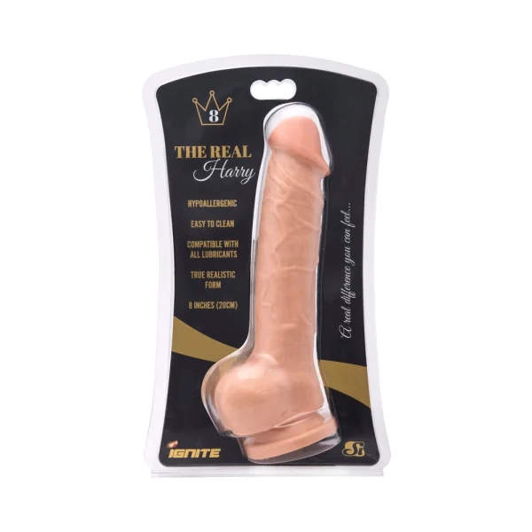 Real Harry Dildo Balls Suction Cup 8 inches — image 4 of 7