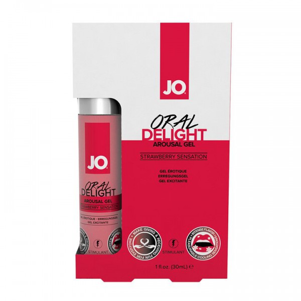 System JO Strawberry Sensation Cooling Oral Arousal Gel – 30ml