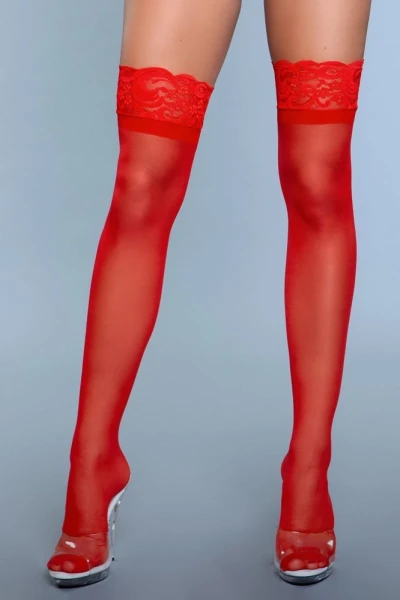 BeWicked Keep A Secret Red Queen Size Thigh Highs — image 5 of 6
