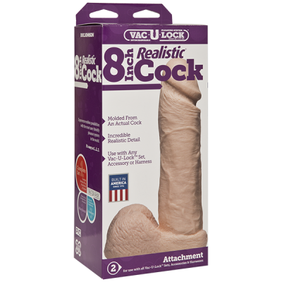 Vac U Lock 8 Realistic Cock