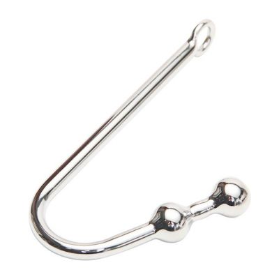 Anal Hook Twin Ball Silver 25 Cm