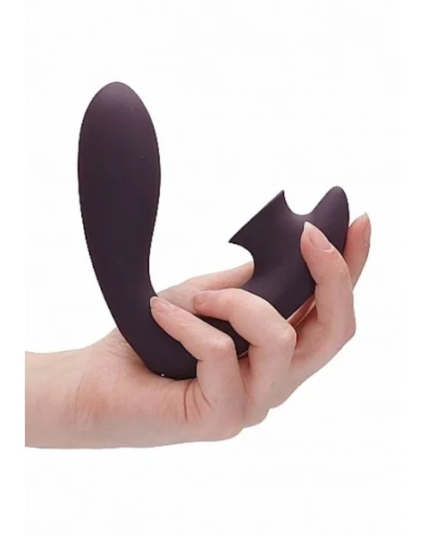 Irresistable Deisrable Suction Vibrator - Purple -  5 Inch
