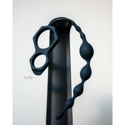 VeDo Scorpio Silicone Cock and Ball Rings with Anal Beads
