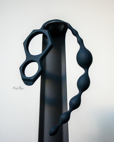 VeDo Scorpio Silicone Cock and Ball Rings with Anal Beads