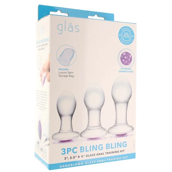 gläs Bling Bling Anal Training Kit