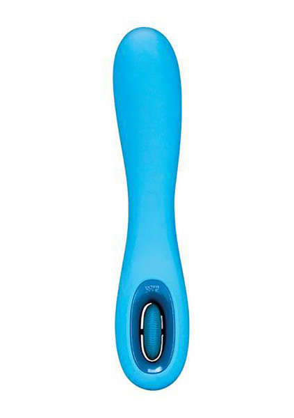 UltraZone Arctic Wave 9x Silicone G-Spot Vibe - Blue - Clit And G Spot Vibrator