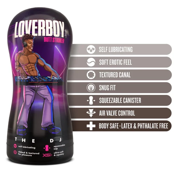 Loverboy - the Dj - Self Lubricating Stroker -  Brown