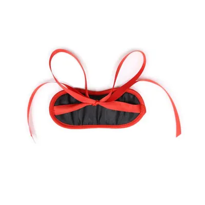 Cadet Padded Blindfold Black red