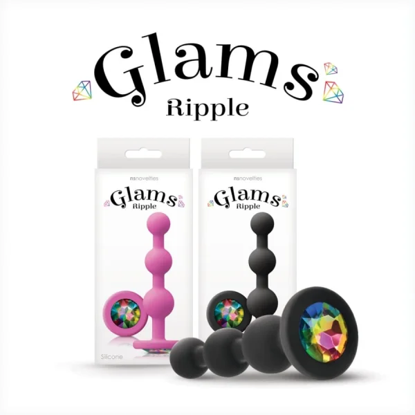 NS - Glams - Ripple Rainbow Gem - Black — image 6 of 6