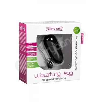 Shots Toys Black Vibrating Egg