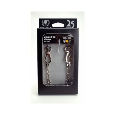 Spartacus Endurance Nipple Clamps Light Point Clamps With Curbed Chain